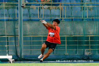 Photograph of Athletics ※Hammer Throw players.