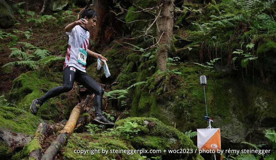 Photograph of a orienteering athlete.