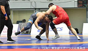 Photograph of Wrestling Freestyle athletes.