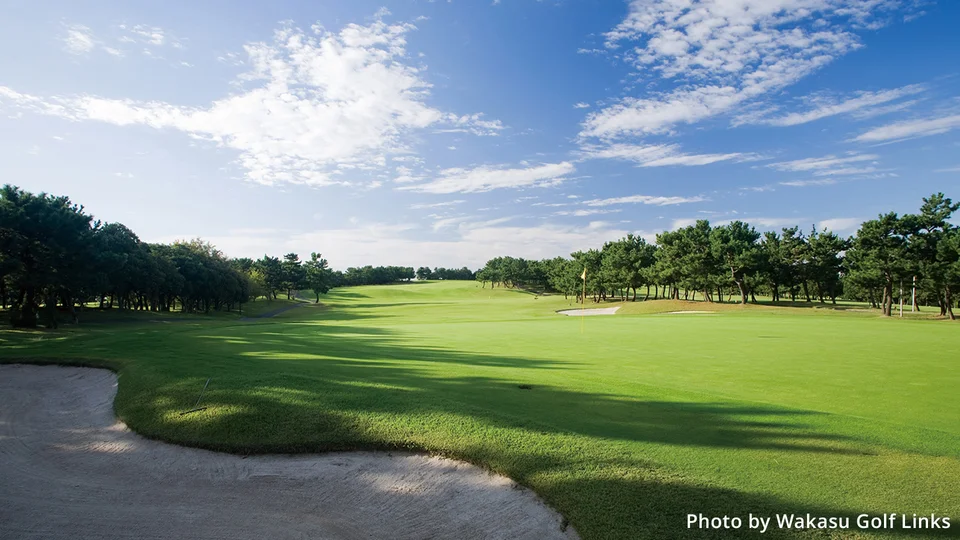 Photograph of the Golf course at Wakasu Golf Links.